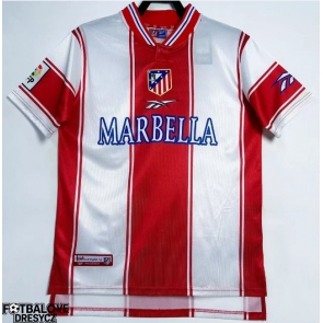 Atletico Madrid 1999-2000 Retro Domácí Dres Krátký Rukáv